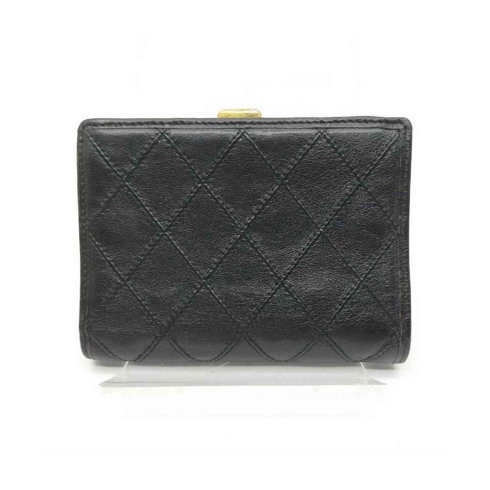 Authentic Chanel Bicolore Coco Mark Leather Wallet - Picture 2 of 10